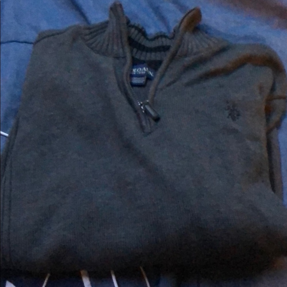 US Polo quarter zip sweater